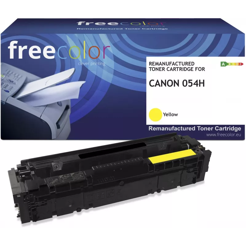 Freecolor Perdirbtas Tonerio Kasetė Canon 054H Geltona 3025C002 (K18640F7)