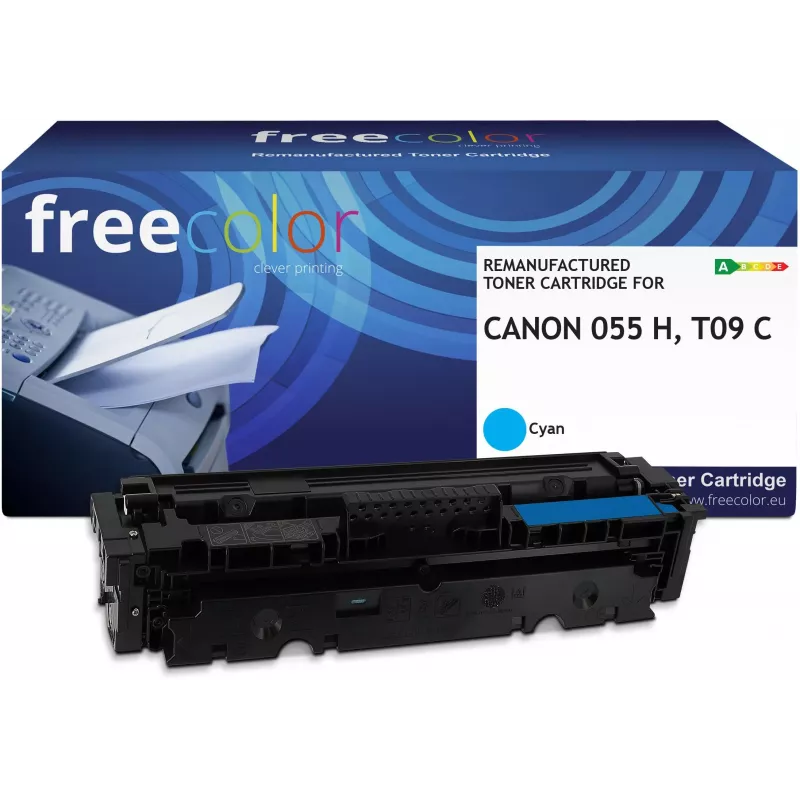 Freecolor Toner Canon 055H 3019C002 Cyan Remanufactured - Compatible