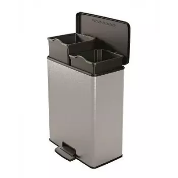 Curver Pedal Waste Bin 26L+26L / IML Metallized