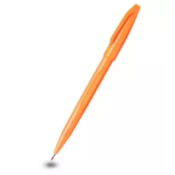 Pentel Sign Pen S520 Fibre Tip Pen, Orange, 0.8 mm
