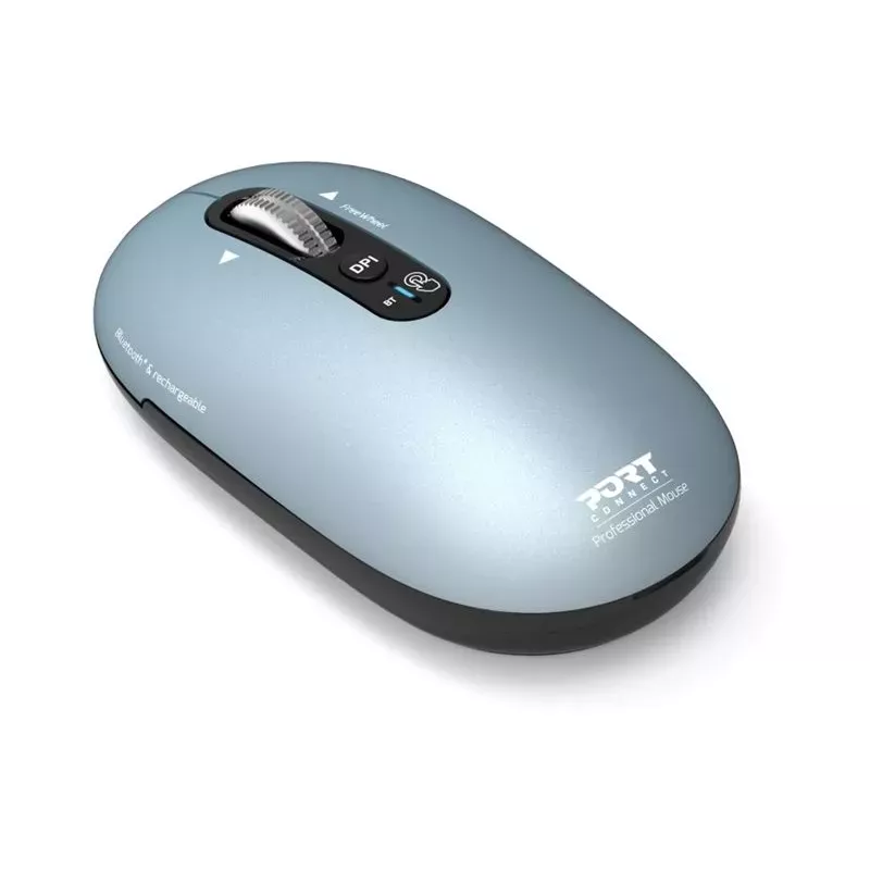 PORT Designs Pure MAC įkraunama Bluetooth pelė - Storm Grey - 3200 DPI