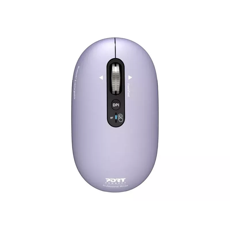 PORT Designs Pure MAC Iris Rechargeable Bluetooth Optical Mouse - Black/Grey