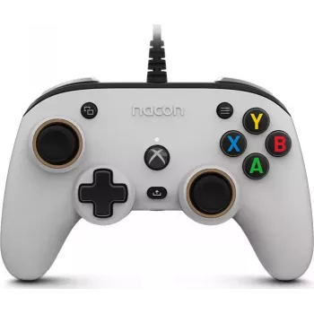 Nacon Compact Pro Wired Controller, skirtas Xbox Series X|S, Xbox One ir PC – baltas