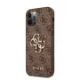 GUESS Hard Cover 4G Metal Logo Brown for Apple iPhone 12 / 12 Pro