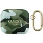 Guess GUA3UCAMA Camo Collection apsauginis dėklas, skirtas Apple AirPods 3 kartos – žalia/ chaki