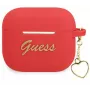 Guess GUA3LSCHSR AirPods 3 Dangtelis Raudonas Silikoninis Charm Heart Collection