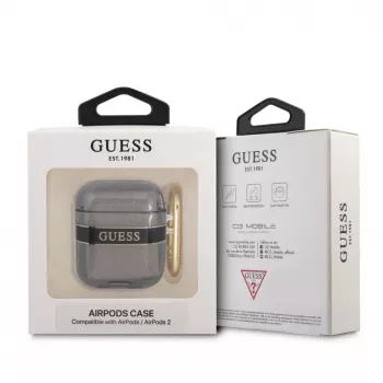 Guess GUA2HHTSK AirPods 1/2 Dangtelis Juodas Strap Collection