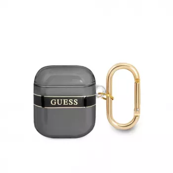 Guess GUA2HHTSK AirPods 1/2 Dangtelis Juodas Strap Collection