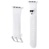 Karl Lagerfeld 3D Rubber Choupette Head Strap, skirta Apple Watch 38/40/41mm, balta