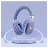 Guess Gcube Metallic Script Logo On-Ear Bluetooth Headphones - Purple