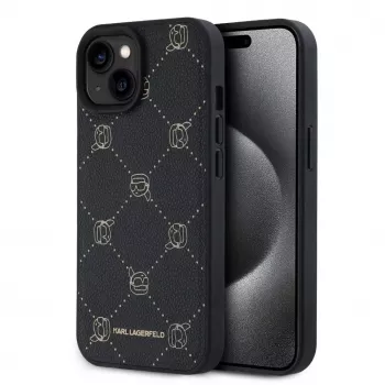 Karl Lagerfeld KLHMP15SPGKHPHK iPhone 15 6,1 inch Black MagSafe Karl Head Protective Case