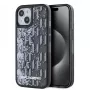 KARL LAGERFELD Liquid Glitter Monogram Gradient Case for iPhone 15, Black