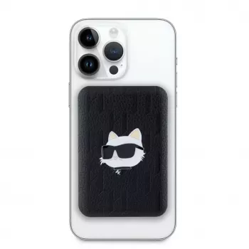 Karl Lagerfeld Power Bank Wireless 5000mAh 15W MagSafe Black Choupette Head Pin KF002167