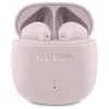 Guess Printed Classic Logo - Bluetooth TWS ausinės + įkrovimo dėklas (rožinė)