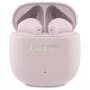 Guess Printed Classic Logo - Bluetooth TWS ausinės + įkrovimo dėklas (rožinė)