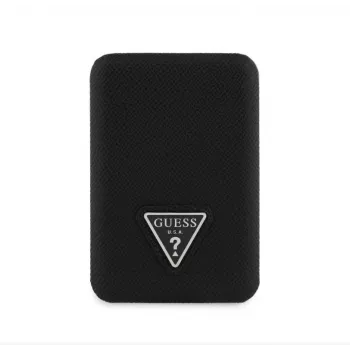 Guess Grained Triangle Wireless Power Bank 5000mAh 15W USB-C MagSafe Black