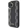 DKNY DKHMP16SPCPVSLK iPhone 16/16.1 kietas dėklas languotu raštu MagSafe juodas