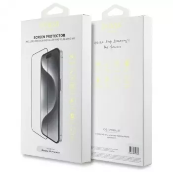 Guess GUTGP16XBOKGCIT iPhone 16 Pro Max 6.9 colio ekrano apsauga 2.5D Outline – grūdintas stiklas