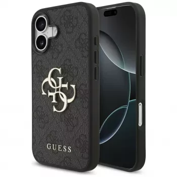 Guess 4G Big Logo dėklas, skirtas iPhone 17 - juodas