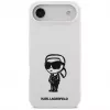 KARL LAGERFELD Silicone Case Karl Sketch & Logo MagSafe, skirtas iPhone 13 Pro Max, baltas