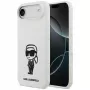 KARL LAGERFELD Silicone Case Karl Sketch & Logo MagSafe, skirtas iPhone 13 Pro Max, baltas