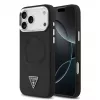 Guess Triangle Logo MagSafe dėklas, skirtas iPhone 17 Pro Max (juodas)