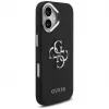 Guess Grained Big 4G Classic Logo Case, skirta iPhone 17, juoda