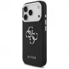 Guess Grained Big 4G Classic Logo dėklas, skirtas Apple iPhone 17 Pro, juodas