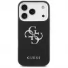 Guess Grained Big 4G Classic Logo dėklas, skirtas Apple iPhone 17 Pro, juodas