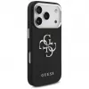 Guess Grained Big 4G Classic Logo dėklas, skirtas Apple iPhone 17 Pro, juodas