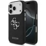 Guess Grained Big 4G Classic Logo dėklas, skirtas Apple iPhone 17 Pro, juodas