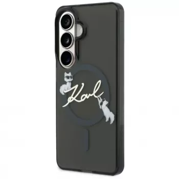 Karl Lagerfeld IML KC Script MagSafe dėklas, skirtas Samsung Galaxy S24 Ultra, juodas
