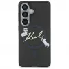Karl Lagerfeld IML KC Script MagSafe dėklas, skirtas Samsung Galaxy S24 Ultra, juodas