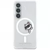 KARL LAGERFELD IML Peekaboo Choupette MagSafe dėklas, skirtas Samsung Galaxy S26, permatomas