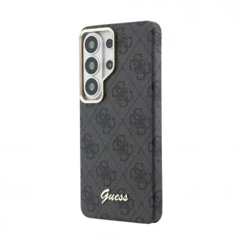 Guess 4G Script MagSafe dėklas, skirtas Samsung Galaxy S26 Ultra (juodas)