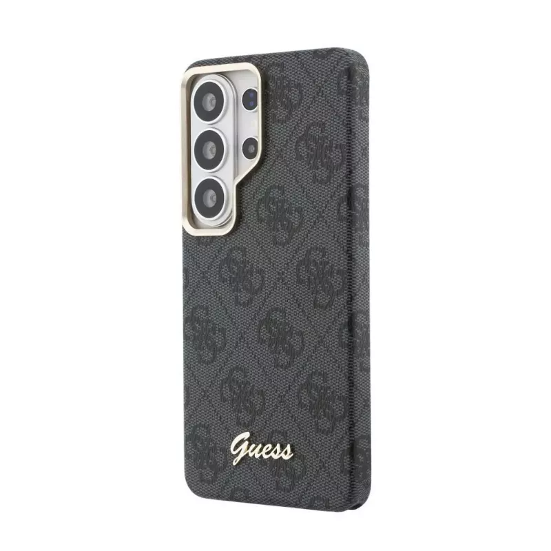 Guess 4G Script MagSafe dėklas, skirtas Samsung Galaxy S26 Ultra (juodas)
