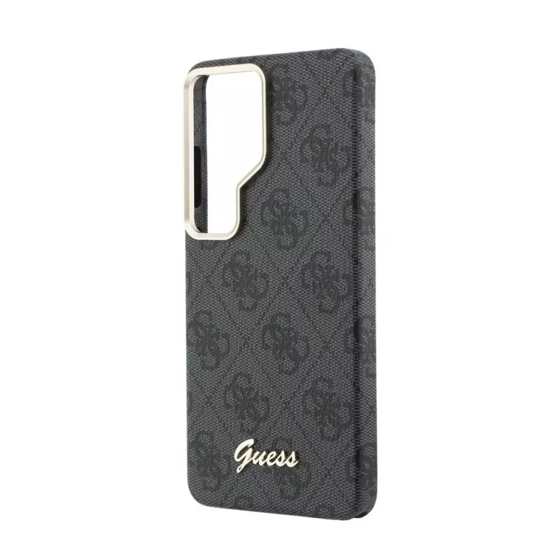 Guess 4G Script MagSafe dėklas, skirtas Samsung Galaxy S26 Ultra (juodas)