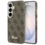 Guess 4G Script MagSafe dėklas, skirtas Samsung Galaxy S26 (rudas)