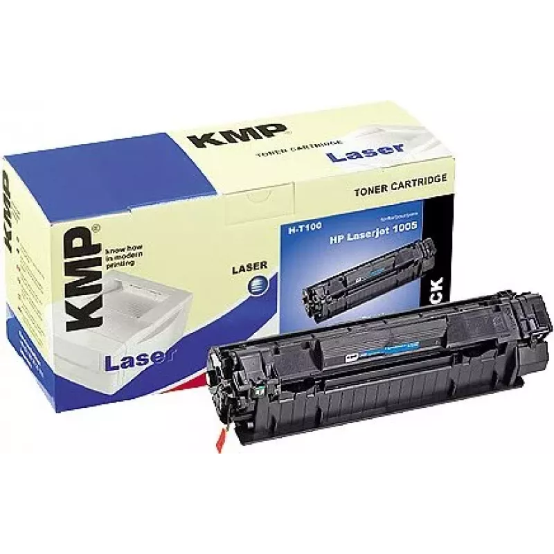 KMP H-T100 Suderinamas Tonerio Kasetė Juoda 80g (Alternatyva HP 35A), skirta HP LaserJet P1005, P1006