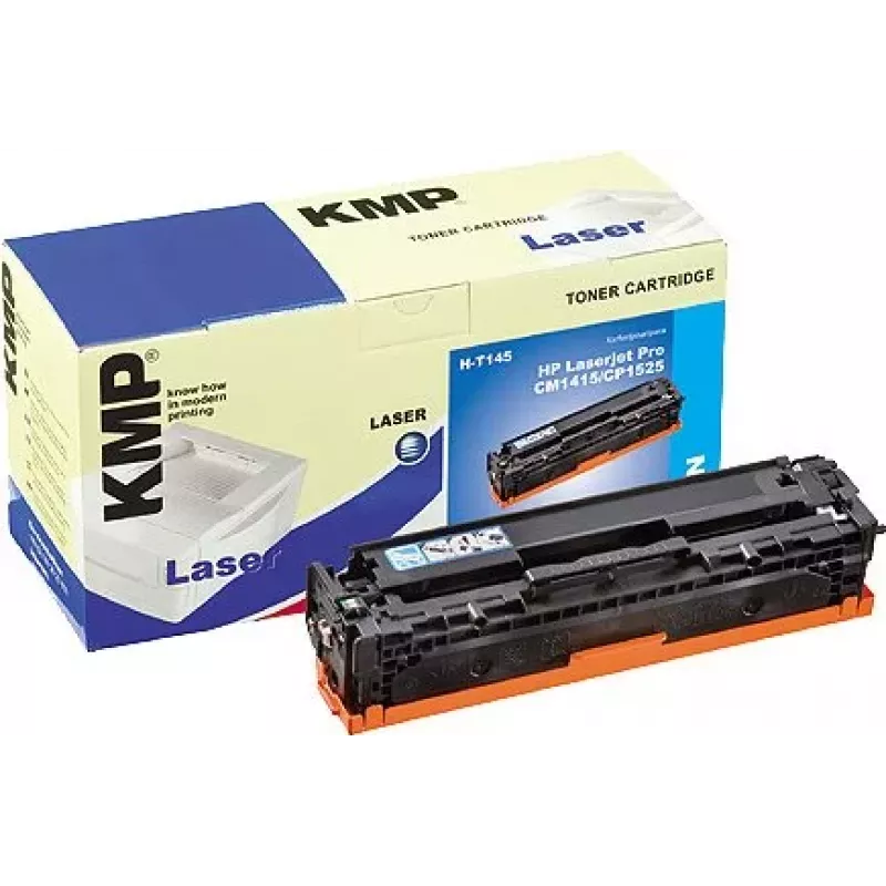 KMP H-T145 Cyan Compatible Toner Cartridge for HP Color LaserJet Pro CP1525n, CP1525nw, LaserJet Pro CM1415fn, CM1415fnw
