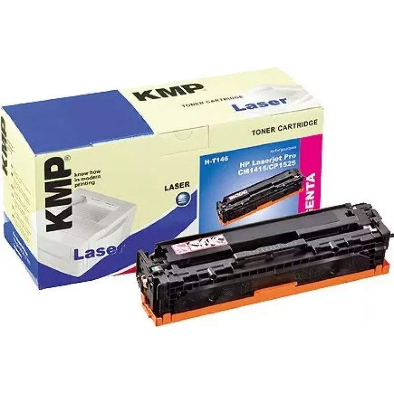 KMP H-T146 Suderinamas Tonerio Kasetė Purpurinė HP Color LaserJet Pro CP1525n, CP1525nw, LaserJet Pro CM1415fn, CM1415fnw