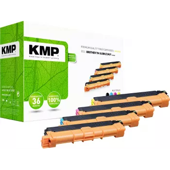 KMP Toner Multipack, suderinamas su Brother TN-243 juoda, žydra, rausvai violetine, geltona