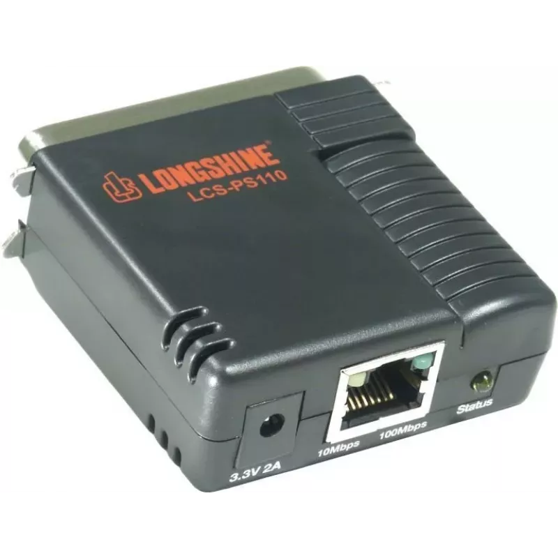 Longshine LCS-PS110-A Print Server 10/100 Mbps 1x Parallel Port