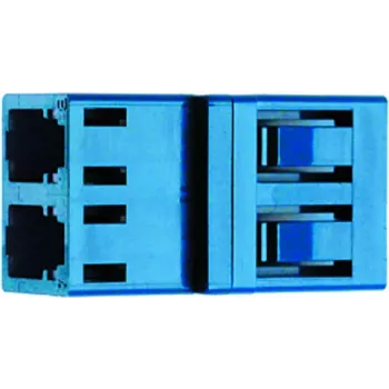 Telegärtner J08071A0002 LC Duplex Multimode šviesolaidinis jungiklis, mėlynas, cirkonio keraminė ferulė, 1 vnt.