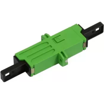 SYNERGY21 E-2000 APC Simplex Pigtail, Single-mode, 2m, PVC, Keraminė ferulė, Žalia jungtis