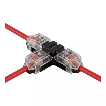 Synergy 21 LED FLEX Strip Easy Connect T-Shape Connector for 1-Line Clear
