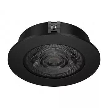 SYNERGY21 LED įleidžiamas lubinis prožektorius Helios juodas apvalus neutrali balta