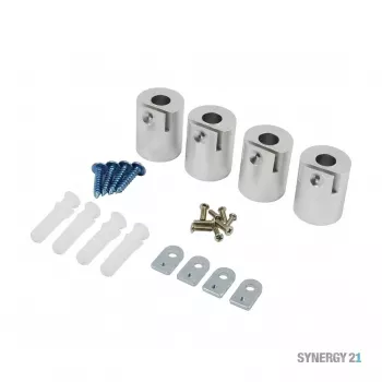 Synergy 21 LED šviesos skydelio paviršinio montavimo rėmo rinkinys cilindras V1 ir V2 skydeliams baltas
