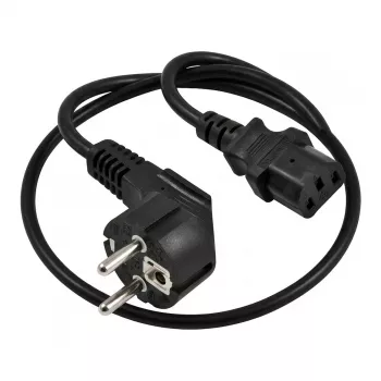 SYNERGY21 Maitinimo laidas 230V Schuko CEE7 kištukas į IEC C13 lizdą, 1,8 m, juodas (S218200)