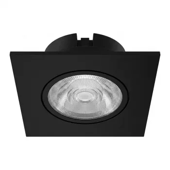 SYNERGY21 LED įleidžiamas lubinis prožektorius Helios juodas - kvadratinis + pasukamas - neutrali balta 4000K 5W 400lm